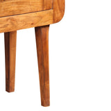 Sideboard Solid Wood with Honey Finish 120x30x75 cm 244682