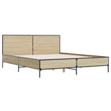 Bed Frame without Mattress Sonoma Oak 140x190 cm 3280033