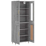 Highboard Grey Sonoma 69.5x34x180 cm Engineered Wood 3198327