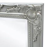 ZNTS Wall Mirror Baroque Style 100x50 cm Silver 243681