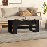 ZNTS Coffee Table Black 102x55x45 cm Engineered Wood 810900