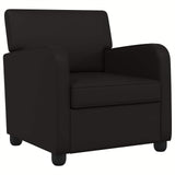 Armchair Black Faux Leather 42043433