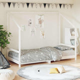 Kids Bed Frame White 90x190 cm Solid Wood Pine 835713
