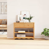 Console Table Drammen Oak 89.5 x 37 x 73 cm Solid Pine Wood 42003046