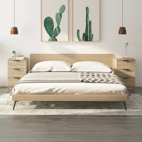 ZNTS Bedside Cabinets 2 pcs Sonoma Oak 40x36x65 cm 811275