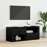 TV Cabinet Black Oak 100 x 35 x 40 cm Engineered Wood 881014