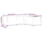 L-Shaped Garden Furniture Covers 2 pcs 16 Eyelets 260x210x80 cm 3155380
