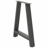 Dining Table Legs A-Shaped 2 pcs Anthracite 80x cm Steel 4012858
