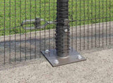 Welded Wire Fence with Concrete Base 100 x 1 m 3352618