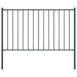 Fence Panel Woerden with Posts Steel 1.7x1 m Anthracite 145213