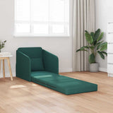 Sofa Bed Dark Green 65 x 80 x 83 cm Fabric 4106641