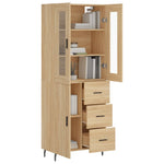 Highboard Sonoma Oak 69.5x34x180 cm Engineered Wood 3198484