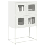 ZNTS Highboard White 68x39x107 cm Steel 853349