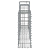 Arched Gabion Baskets 12 pcs 300x30x80/100 cm Galvanised Iron 3146513