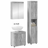 Bathroom Furniture Set TULUM 3 pcs Grey Sonoma 60 x 34 x 63 cm 3398040