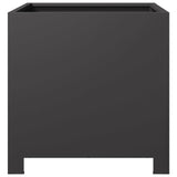 ZNTS Garden Planter Black 40x40x40 cm Steel 851199