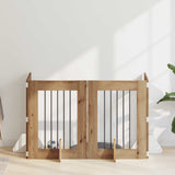 Dog Gate with Stands 4 pcs Artisan Oak 60 x 80 cm 892102