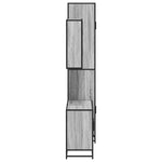 ZNTS 3 Piece Bathroom Furniture Set Grey Sonoma Engineered Wood 3301103