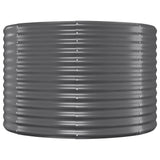 Garden Raised Bed Galvanised Steel 249x100x68 cm Anthracite 319066