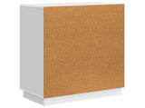 Sideboard High Gloss White 66 x 34.5 x 87 cm Engineered Wood 895279
