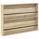 Magazine Rack 2 pcs Sonoma Oak 100 x 12 x 70 cm Engineered Wood 890855