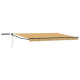 Electric Retractable Awning Yellow, Grey and Anthracite 5 x 3 m 3420188