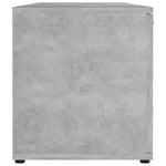 TV Cabinet Concrete Grey 120x34x37 cm Engineered Wood 801165