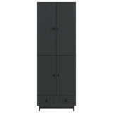 Cabinet Set 2 pcs Black 66 x 34.5 x 95 cm Engineered Wood 3416350