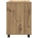 Rolling Cabinet Artisan Oak 45x38x54 cm Engineered Wood 856655
