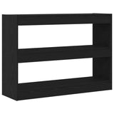 Bookcase Black Oak 100 x 30 x 72 cm Engineered Wood 862723