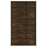 CD Cabinet Smoked Oak 102x23x177.5 cm Engineered Wood 815090