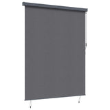 Roller Blind Anthracite 220 x 250 cm Fabric and Aluminum 362096