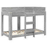 Bunk Bed for Kids Grey Sonoma 80 x 160 cm Engineered Wood 3410552
