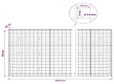 Gabion with 3.5 mm Wire and 10x10 cm Mesh 1050x30x150 cm 3463239