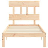 Bed Frame without Mattress 90x200 cm Solid Wood Pine 3193581