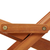 Outdoor Chair Brown Solid Acacia wood Standard Foldable 45974