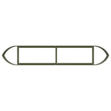 Raised Garden Bed Olive Green 220 x 40x 40 cm Steel 8011722