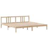 Bed Frame with Headboard without Mattress 200x200 cm 3305977
