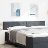 Headboard Height Adjustable Dark grey 200 cm Velvet 42007288