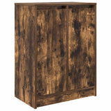 Shoe Cabinet Smoked Oak 57x34x76 cm Engineered Wood 861872