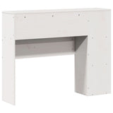 Headboard with Storage White 75 cm Solid Wood Pine 855646