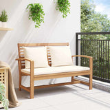 Garden Bench Natural 110 x 64 x 76.5 cm Solid teak wood 42006404