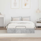 Ottoman Bed Frame Concrete Grey 135 x 190 cm Engineered Wood 3409280