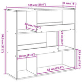 Room Divider Artisian Oak 100x33x94.5 cm Engineered Wood 3309482