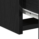 Nightstand 2 pcs Black Oak 50 x 32 x 60cm Engineered Wood 862052
