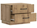 Bedside Cabinet Artisan Oak 43 x 34.5 x 44.5 cm Engineered Wood 895233