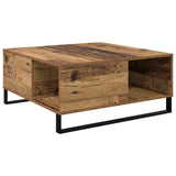 Coffee Table Old Wood 80 x 80 x 36.5 cm Engineered Wood 881669