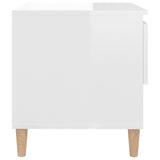 Bedside Tables 2 pcs High Gloss White 50x46x50 Engineered Wood 819537