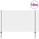 Welded Wire Fence with Post 10 x 1.6 m PVC-Coated Steel 3336578