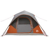 Instant Tent with Roof Grey and Orange 305 x 275 x 190 cm 42028696